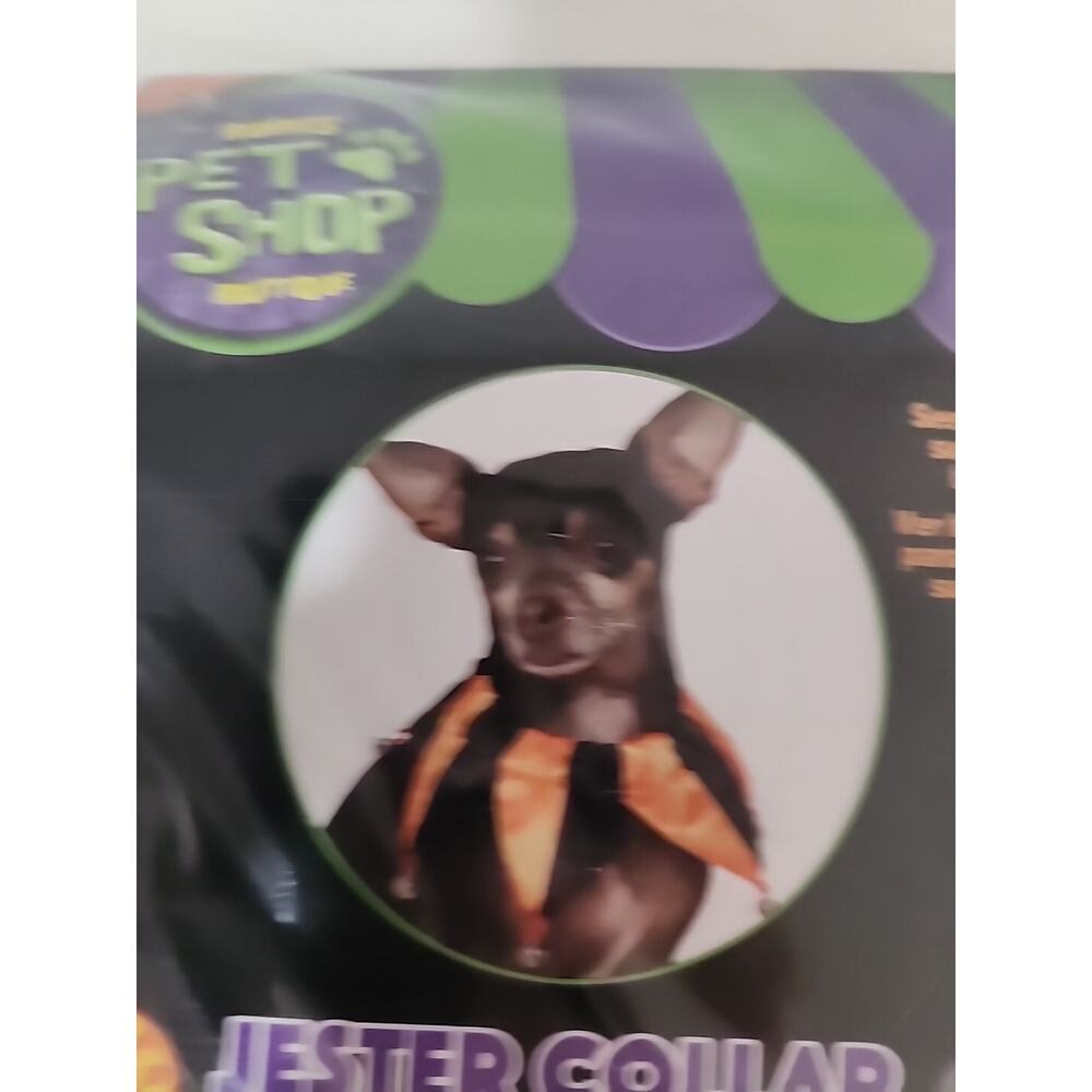 Rubies Pet Shop Boutique Dog Jester Collar Size M/L NEW READ
